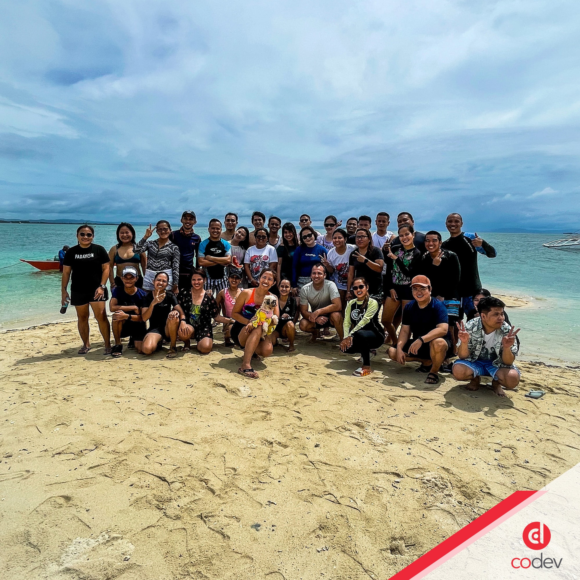 Landon with CoDev team in the Philippines